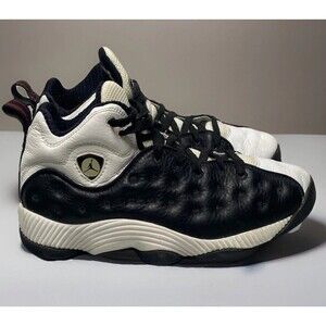 JORDAN JUMPMAN TEAM Black White Red Mid 136010-001 With Box Men’s Size 8.5 EUC